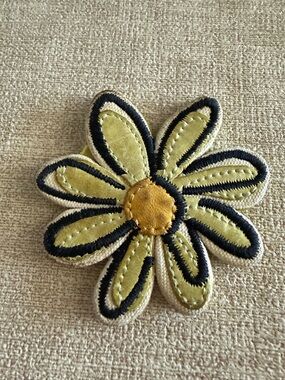 Coach leather flower (torn) leather strap